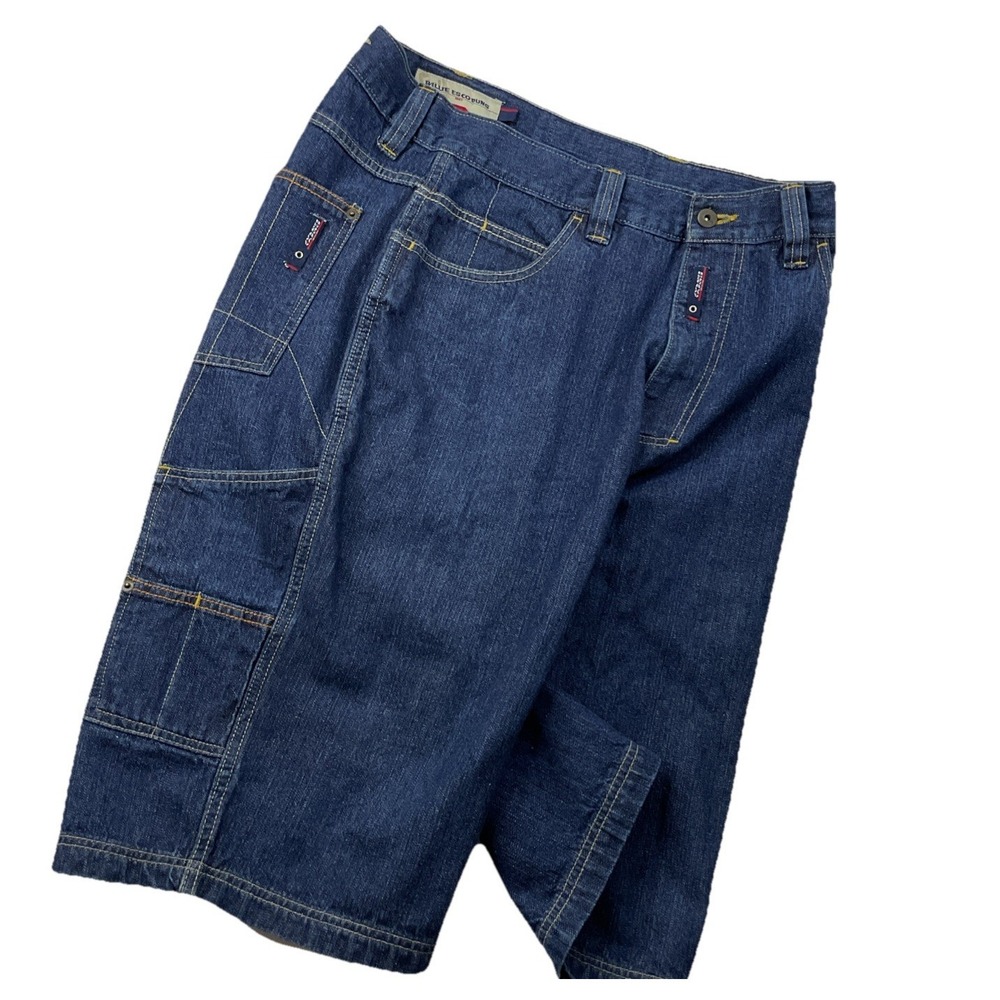 Vintage Willie Esco Denim Shorts Men Sz 34 Y2K Jean Baggy Hip Hop Urban Wide Leg